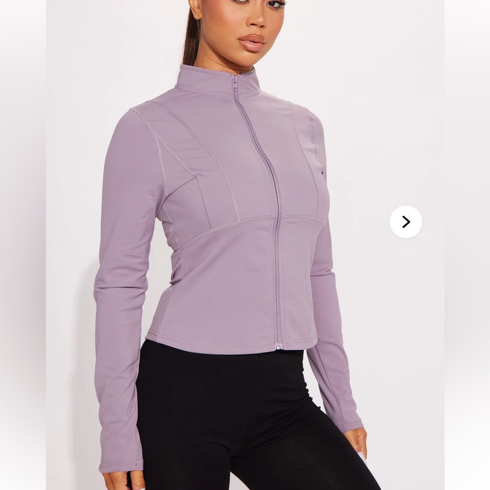 Lavender Zip-Up Jacket